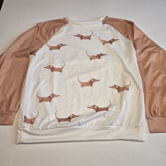 Wiener Dog Baseball Style Long Sleeve Shirt - Picture 1 of 6